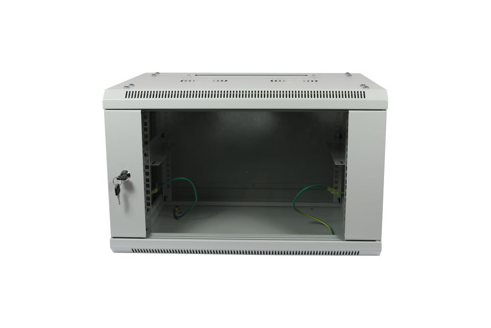 ALLNET 19"Wandgehäuse, 18HE, 1-teilig, T600mm, Lichtgrau, zerlegt(Flat Pack), SMA-Serie,