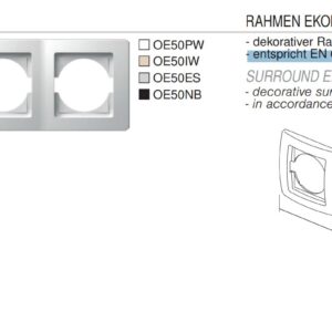 TEM Serie Ekonomik COVER PLATE EKONOMIK 4 HORIZNB