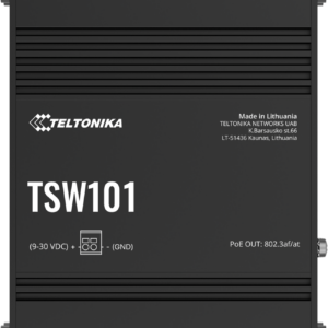 Teltonika · Switch · TSW101 · 5 Port Gigabit Industrial unmanaged POE Switch