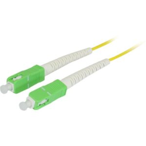 LWL-1-Faser-Patchk. 3mtr.SC(APC)-SC(APC), 9/125u, OS2, G657A2, AD=2mm, flexible Knickschutztülle,