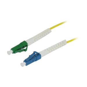 LWL-1-Faser-Patchk. 5mtr.LC-LC(APC), 9/125u, OS2, G657A2, AD=2mm, flexible Knickschutztülle,