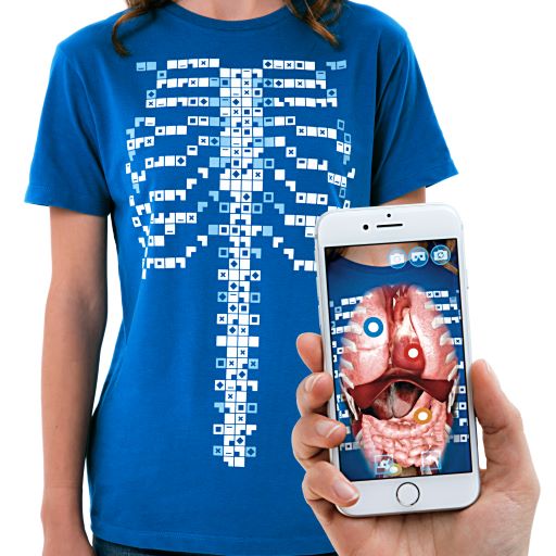 Curiscope MINT Virtuali-tee, Augmented Reality T-Shirt, Größe M für Kinder
