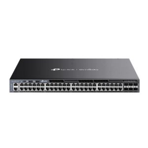 Omada by tp-link Switch full managed Layer3 54 Port • 48x 1 GbE • 6x SFP+ • PoE Budget bis 1440 Watt • 48x PoE at • 19” • Omada • SG6654XHP