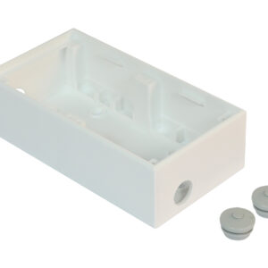 Shelly Zubehör / Aufputzgehäuse Doppelt für Shelly Wall Switch, 45mm (für Shelly Socket)