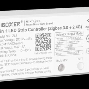 MiBoxer ZL5 LED Controller 5in1 RGB-WW (RGB-CCT) DC12~48V Zigbee 3.0/2.4G