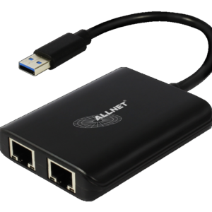 ALLNET USB 3.0 Typ-A Netzwerk Adapter 2x + 1x USB 3.0 Hub ALL-NC-2G-102-USB-A "ALLTRAVEL*