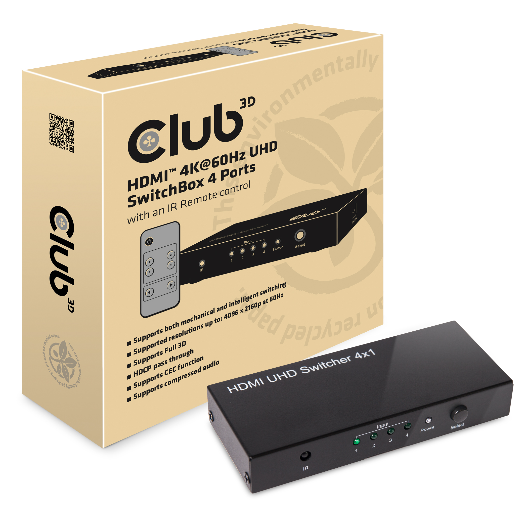 Video Splitter 4x HDMI *Club3D*