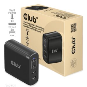 Club 3D Netzteil USB 4-fach 2xUSB-A 2xUSB-C
