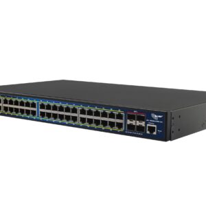 ALLNET Switch full managed Layer2+ 52 Port • 48x GbE • PoE Budget 850W • 48x PoE at • 4x SFP+ • 19" • JSON API • ALL-SG8652PMJ-10G-850W