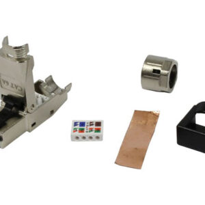 TP-Stecker TP, Feldkonfektionierbar, CAT6A, RJ45, Werkzeuglos, kurz, Synergy 21,