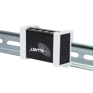 Shelly • Hutschiene • "Pro Verteiler Switch 4" • 4x Pro Anschlüsse • 1x LAN Eingang • Lüfterlos • by ALLNET