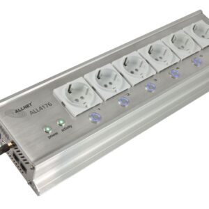 ALLNET MSR IO Zentrale Schaltsteckdosenleiste 6-fach inkl. Messgerät für Desktop & 19" Montage "ALL4176" für IP Gebäude Automation ALL4176v3