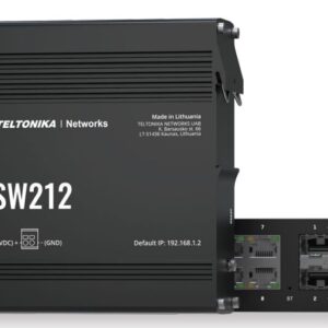Teltonika · Switch · TSW212 · 8 Port Gigabit Industrial managed Switch, 2 SFP