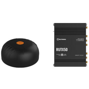 Teltonika · RUTX 50 5G Router & Poynting · A-MIMO-0004-V1-17 · Multifunktionsantenne BUNDLE