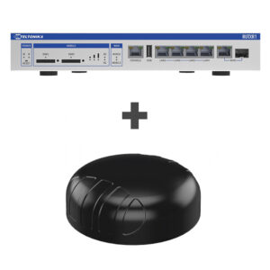 Teltonika · Router · RUTXR1 · SFP · LTE · WAN / 19" Winkel inklusive & Poynting · A-PUCK-0007 · Multifunktionsantenne BUNDLE