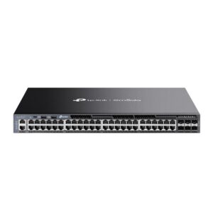 Omada by tp-link Switch full managed Layer3 54 Port • 48x 1 GbE • 6x SFP+ • 19” • Omada • SG6654X
