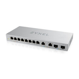 Zyxel Switch unmanaged Layer2 12 Port • 8x 1 GbE • 2x 2.5 GbE • 2x SFP+ • Desktop • Lüfterlos • XGS1010-12 V2