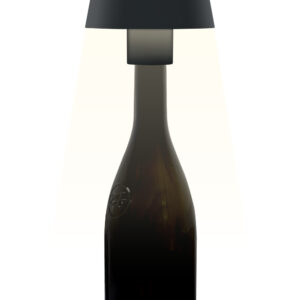 Synergy 21 LED Tischleuchte Akku für Flaschen, outdoor IP54, Touch Switch dimmbar, schwarz