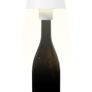 Synergy 21 LED Tischleuchte Akku für Flaschen, outdoor IP54, Touch Switch dimmbar, weiss