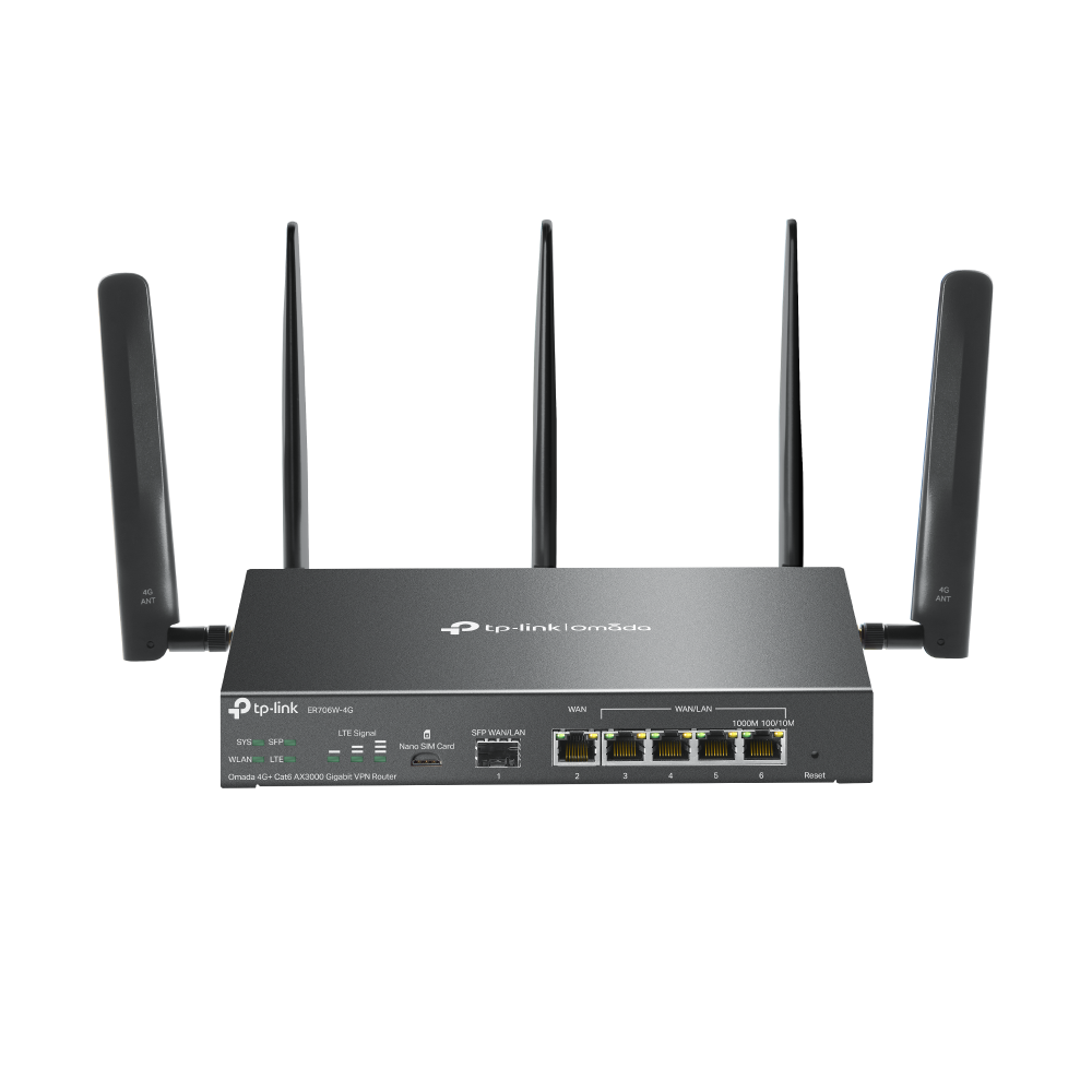 Omada by tp-link ER706W-4G - Omada AX3000 Gigabit VPN Router