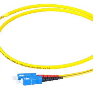LWL-2-Faser-Patchk. 30mtr.SC-SC, 9/125u, OS2, AD=3mm, Flat Twin,