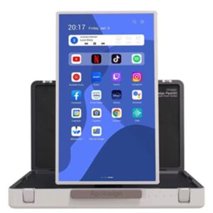 ALLNET Presentation Suitcase High Performance Display 27 Zoll, Android 12, RK3588, HDMI In, Koffer