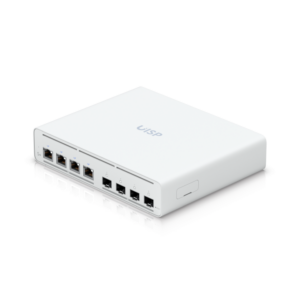 Ubiquiti Switch full managed Layer2 8 Port • 4x 2,5 GbE • PoE Budget 160 Watt • 4x 27V Passive-PoE • 4x SFP+ • Desktop • Lüfterlos • UISP • UISP-S-Plus
