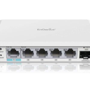 EnGenius Switch full managed Switch Extender 6 Port • 5x 1 GbE • 4x PoE at • 1x SFP • EXT1106 • EnGenius Cloud