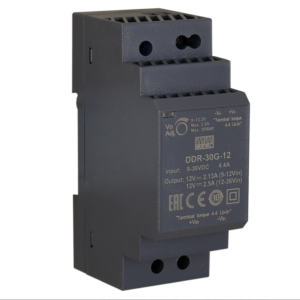 MEAN WELL Netzteil - 12V/2,5A IN: 9~36VDC -> OUT: 9~13.2V DC/DC-Wandler MEAN WELL Hutschiene