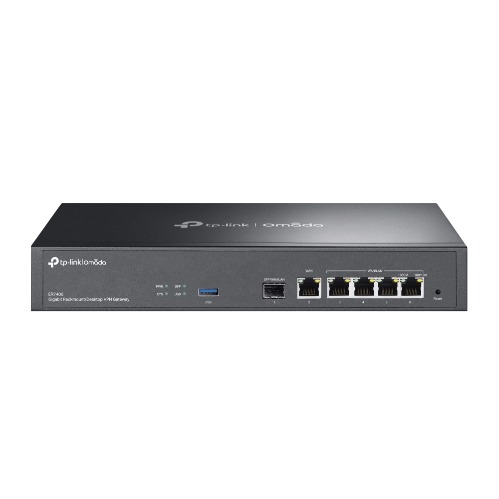 Omada by tp-link ER7406 - Omada Gigabit Multi-WAN VPN Router PORT: 1×