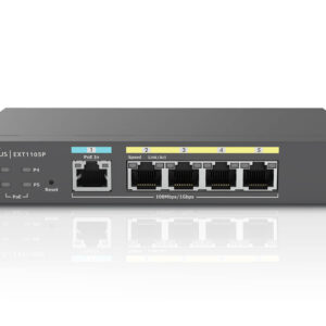 EnGenius Switch full managed Switch Extender 6 Port • 5x 1 GbE • 4x PoE at • 1x SFP • EXT1106 • EnGenius Cloud