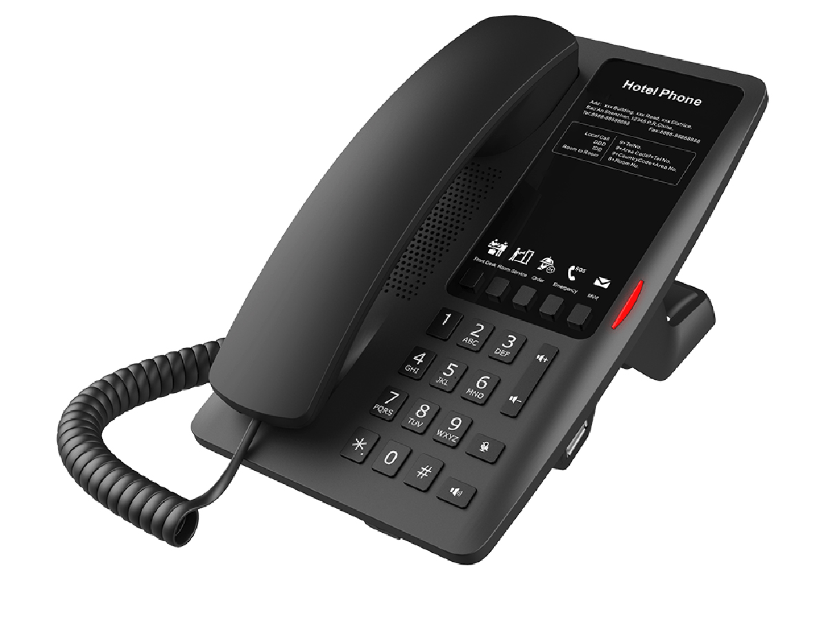 Fanvil H4-Black, H4 Black Hospitality Phone / SIP