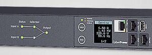CyberPower PDU ATS, Switched MBO, 230V/16A, 1HE, 8xC13/2xC19 Ausgang, 2xC20 Eingang,