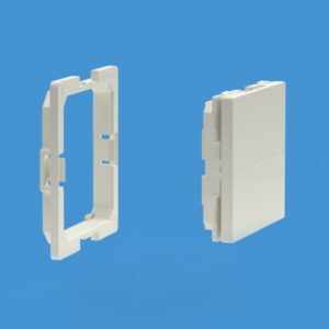 Shelly · Plug & Play Zubehör · "BLU Wall Switch 4 Adapter Legrand & Shelly" · Weiß