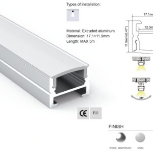 Synergy 21 LED U-Profil 200cm, ALU144 S