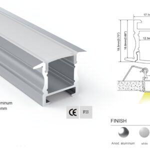 Synergy 21 LED U-Profil 200cm, ALU145 B