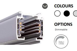 Powergear 3PH AUFBAUSCHIENE DALI, Weiß, 2 meter
