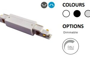 Powergear 3PH MITTEL-EINSPEISER DALI 3, Schwarz