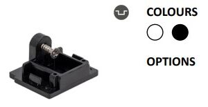 Powergear Mini 1PH ENDKAPPE , Schwarz