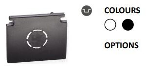 Powergear 48V ENDKAPPE FÜR DIE EINBAUSCHIENE, Schwarz