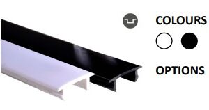 Powergear 48V SCHIENENABDECKLEISTE, Weiß, 2 meter