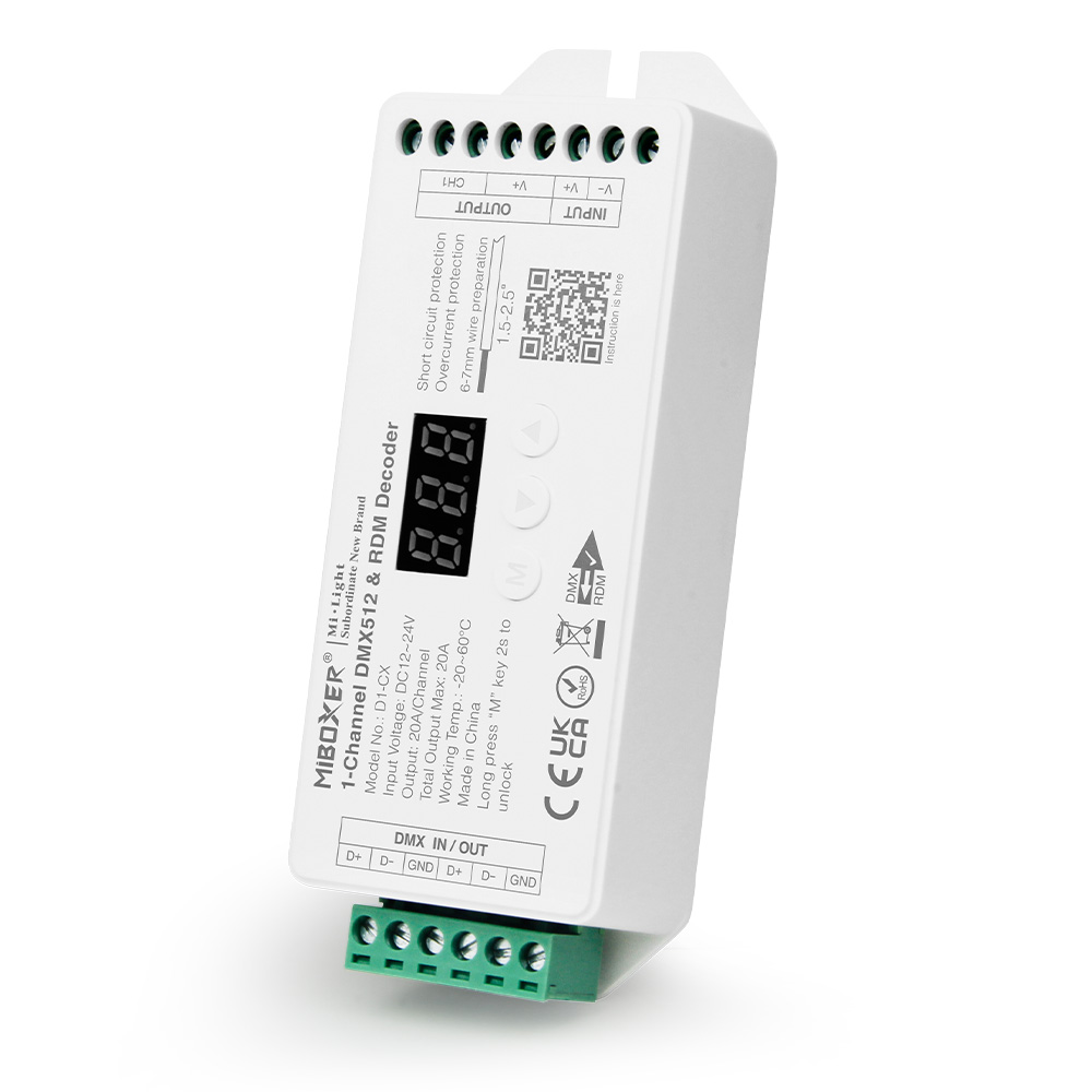 MiBoxer D1-CX LED DMX 1-Kanal LED Controller