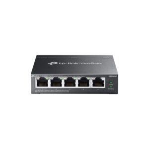 Omada by tp-link Switch full managed Layer2 5 Port • 5x 1 GbE • PoE Budget 65 Watt • 4x PoE at • Lüfterlos, Omada • ES205GP