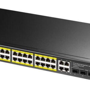 Cudy 48-Port Layer 2 Managed Gigabit PoE++ Switch with 4 10G SFP ports 720W, GS2048PS4-720W
