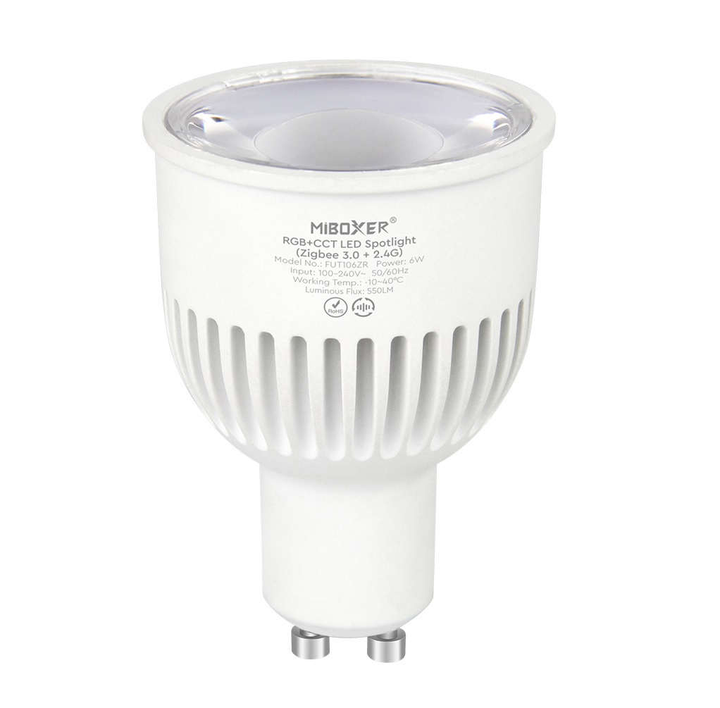 MiBoxer FUT106ZR LED Retrofit GU10 6W RGB-WW (RGB-CCT) Spot