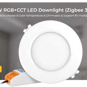 MiBoxer FUT068ZR LED Panel Rund 6W RGB-WW (RGB-CCT) mit Zigbee 3.0 und 2,4G