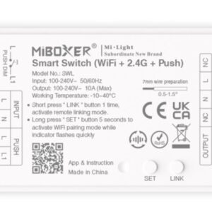 MiBoxer SWL LED Wifi Smart Switch WiFi + 2,4G + Push