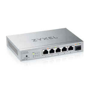 Zyxel Switch unmanaged Layer2 5 Port • 5x 10/2.5 GbE • 1x SFP + • Desktop • Lüfterlos • XMG-105