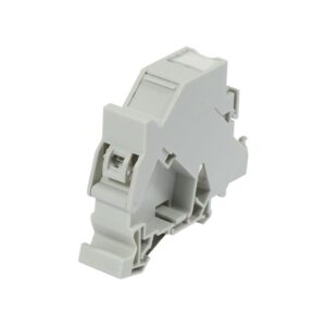 Dosen TP,DIN-Rail(Hutschiene), CAT6A, 1-fach, Keystone Modul Short mit Kabelklemme, ABS(Slim), Synergy 21,