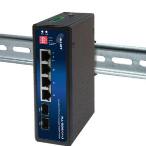 ALLNET Switch industrial unmanaged Layer2 6 Port GbE • 4x GbE • 2x SFP • Lüfterlos , IP40 • ALL-SGI8104v3